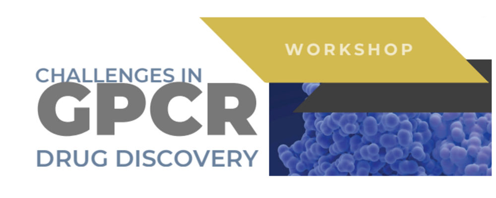 Challenges in GPCR drug discovery workshop. text in picture.